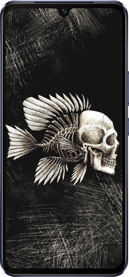 Силиконовый чехол Рыбо-человек для Vivo V21 - 683u-2368 изображение 