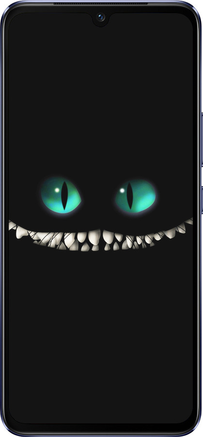 Силиконовый чехол Чеширский кот для Vivo V21 - 689u-2368 изображение 