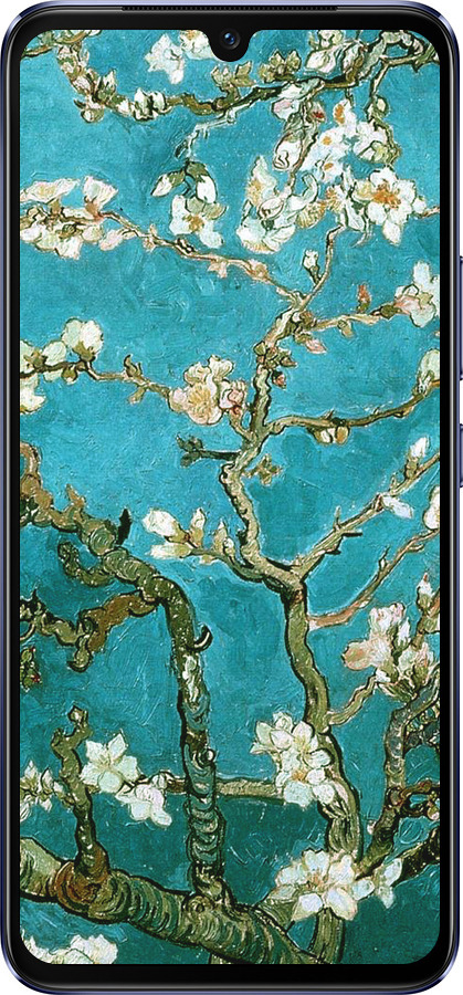 Силиконовый чехол Винсент Ван Гог. Сакура для Vivo V21 - 841u-2368 изображение 