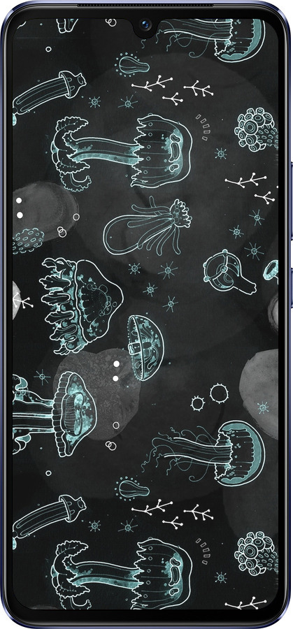 Силиконовый чехол Медузы для Vivo V21 - 906u-2368 изображение 