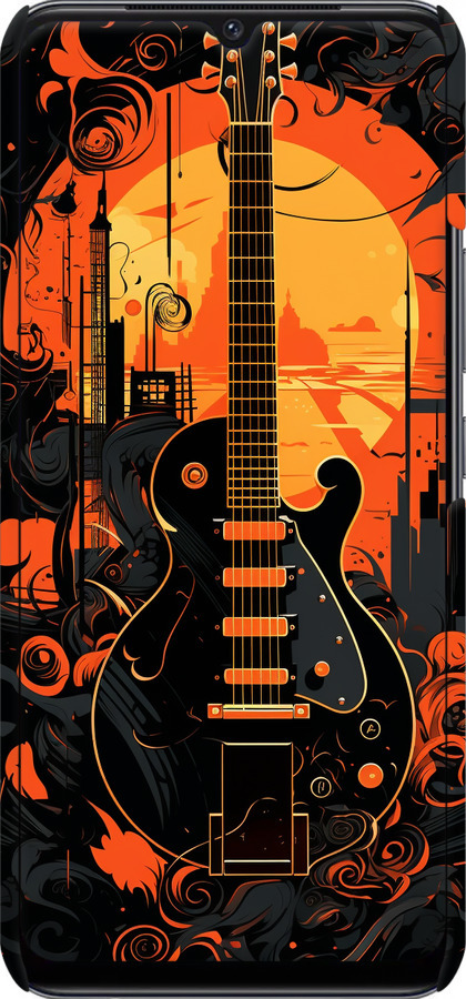 3D пластиковий матовий чехол Гитара для Vivo V21E - 5957m-2375 изображение 