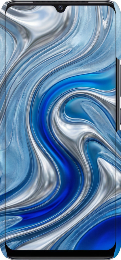 3D пластиковый матовый чехол Liquid Chrome для Vivo V21E - 6781m-2375 изображение 