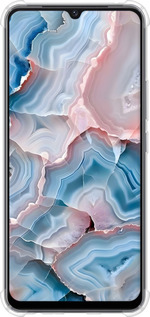 Силіконовий протиударний с посиленими кутами чехол Мрамор для Vivo V21E - 6306sp-2375 изображение 