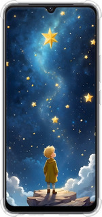 Силикон с усиленными углами чехол Маленький принц для Vivo V21E - 6326sp-2375 изображение 