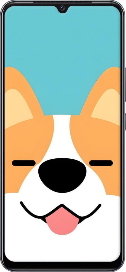 Силіконовий чехол Корги для Vivo V21E - 6280u-2375 изображение 