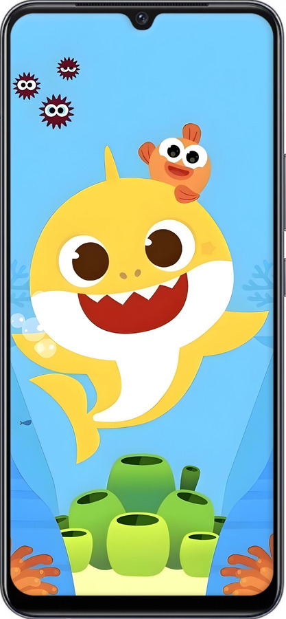 Силіконовий чехол Бейби Шарк для Vivo V21E - 6303u-2375 изображение 