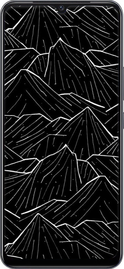 Силіконовий чехол Із зображенням Темних гір для Vivo V21E - 6489u-2375 изображение 