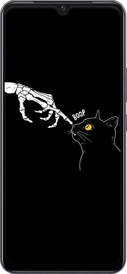 Силиконовый чехол Кошка для Vivo V21E - 6505u-2375 изображение 