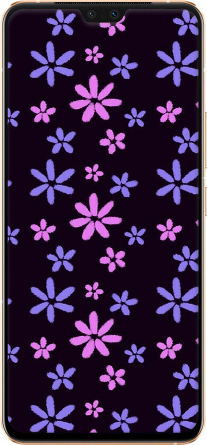Силиконовый чехол с  цветами для Vivo V23 - 6258u-2642 изображение 