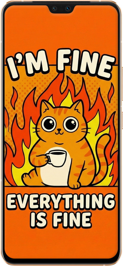 Силиконовый чехол Funny Cat для Vivo V23 - 6786u-2642 изображение 