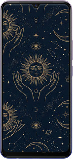 TPU чехол Celestial Harmony: Sun & Moon Gold Mystic Pattern для Vivo V20 - 6778b-2127 изображение 