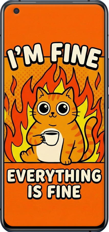 TPU чехол Funny Cat для Vivo X50 - 6786b-1955 изображение 