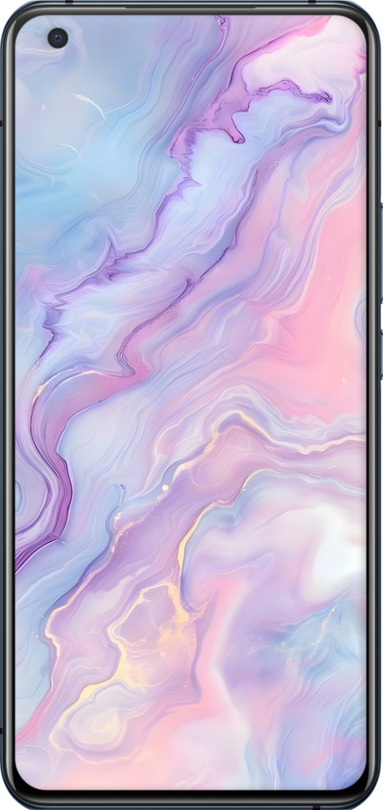 Силіконовий чехол Нежный мрамор для Vivo X50 - 6310u-1955 изображение 