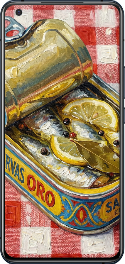 Силиконовый чехол Vintage Sardine Tin Phone для Vivo X50 - 6772u-1955 изображение 