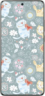 Силиконовый чехол Котята v3 для Vivo X200 PRO - 1223u-3883 изображение 