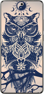 Силіконовий чехол Сова у візерунок для Vivo X200 PRO - 4000u-3883 изображение 