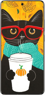 Силиконовый чехол Осенний кот для Vivo X200 PRO - 4026u-3883 изображение 