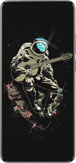 Силіконовий чехол Космонавт с гітарою для Vivo X200 PRO - 4138u-3883 изображение 