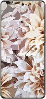 Силиконовый чехол пионы акварелью для Vivo X200 PRO - 4376u-3883 изображение 