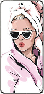 Силіконовий чехол Дівчина в окулярах 2 для Vivo X200 PRO - 4714u-3883 изображение 