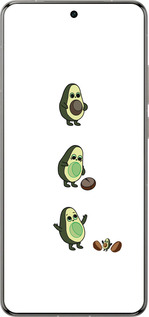Силиконовый чехол Авокадо 1 для Vivo X200 PRO - 4857u-3883 изображение 