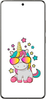 Силиконовый чехол Единорог в очках для Vivo X200 PRO - 4879u-3883 изображение 