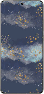 Силіконовий чехол Ніч золоті зірки для Vivo X200 PRO - 5421u-3883 изображение 