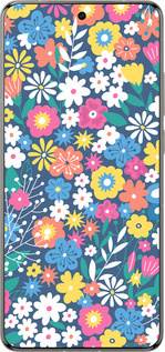 Силиконовый чехол Цветочный фон v4 для Vivo X200 PRO - 5494u-3883 изображение 