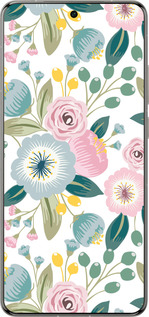 Силіконовий чехол Квіткові шпалери v2 для Vivo X200 PRO - 5602u-3883 изображение 