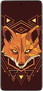 Силиконовый чехол Лиса геометрия для Vivo X200 PRO - 5607u-3883 изображение 