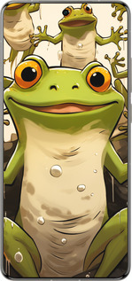 Силіконовий чехол Весела жаба для Vivo X200 PRO - 5658u-3883 изображение 