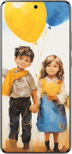 Силіконовий чехол Діти з кульками для Vivo X200 PRO - 5659u-3883 изображение 