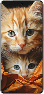 Силіконовий чехол Котики 2 для Vivo X200 PRO - 5664u-3883 изображение 