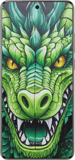 Силиконовый чехол Зелёный дракон для Vivo X200 PRO - 5816u-3883 изображение 