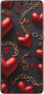 Силіконовий чехол Сердечки для Vivo X200 PRO - 5831u-3883 изображение 