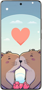 Силіконовий чехол Капібара кохання для Vivo X200 PRO - 6027u-3883 изображение 