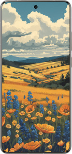 Силіконовий чехол Українське поле для Vivo X200 PRO - 6082u-3883 изображение 