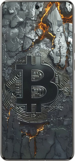 Силіконовий чехол Розпечений біткойн для Vivo X200 PRO - 6091u-3883 изображение 