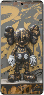 Силіконовий чехол Bronze kaws для Vivo X200 PRO - 6097u-3883 изображение 