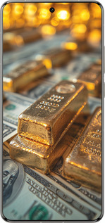 Силиконовый чехол Слитки и доллары для Vivo X200 PRO - 6105u-3883 изображение 