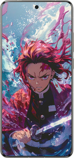 Силіконовий чехол Танджиро Камадо: Клинок, що розсікає демонів для Vivo X200 PRO - 6111u-3883 изображение 