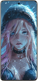 Силиконовый чехол Аниме-дива под дождем для Vivo X200 PRO - 6120u-3883 изображение 