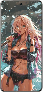 Силіконовий чехол Аніме-зірка під водоспадом для Vivo X200 PRO - 6121u-3883 изображение 