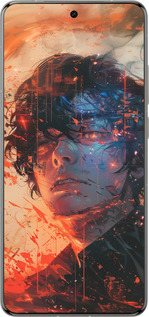 Силиконовый чехол Лицо в пламени для Vivo X200 PRO - 6127u-3883 изображение 