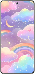 Силіконовий чехол Хмари та веселка для Vivo X200 PRO - 6312u-3883 изображение 