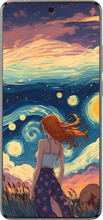 Силиконовый чехол Девушка Арт для Vivo X200 PRO - 6325u-3883 изображение 