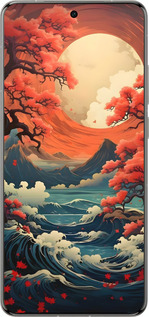 Силіконовий чехол Природа Японії для Vivo X200 PRO - 6327u-3883 изображение 