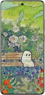 Силиконовый чехол Грустное привидение для Vivo X200 PRO - 6403u-3883 изображение 