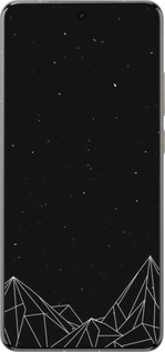 Силіконовий чехол Чорно білі абстрактні гори для Vivo X200 PRO - 6437u-3883 изображение 