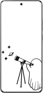 Силиконовый чехол Привидение астроном для Vivo X200 PRO - 6444u-3883 изображение 